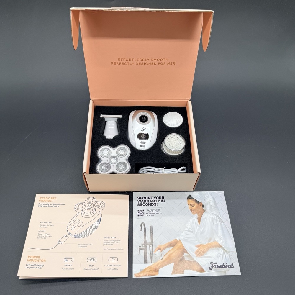 Freebird FlexSeries Shaving Kit For Her Electric Shaver Bikini Trimmer Complete